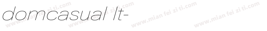 domcasual lt字体转换